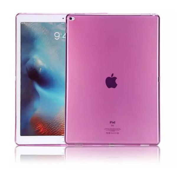 iPad Pro 12,9" fleksibelt TPU cover. Lyserød. Mobil, PC og tablet tilbehør