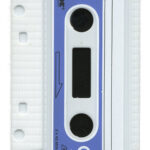 iPhone 4 / 4S Retro Cover. Silikone kassettebånd. Hvid. Mobil, PC og tablet tilbehør