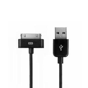 USB Data-/ladekabel til iPhone, iPad, iPod mm (30-pin stik). 1 meter. Sort. USB Data-/ladekabel til iPhone, iPad, iPod mm (30-pin stik). 1 meter. Sort. - Billede 2