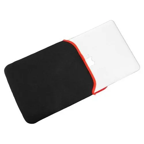 13,3" computer beskyttelses sleeve. Sort med rød indmad. 13,3" computer beskyttelses sleeve. Sort med rød indmad. - Billede 3