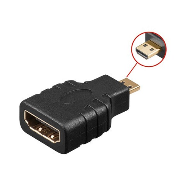 Goobay Micro HDMI til HDMI adapter. Goobay Micro HDMI til HDMI adapter.