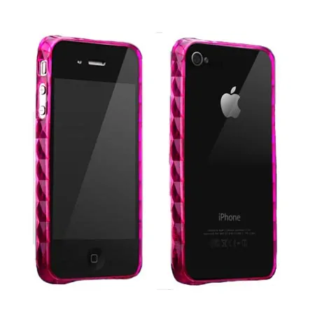 MORE Color Gem Polymer Jelly Bumper. Pink. Mobil, PC og tablet tilbehør