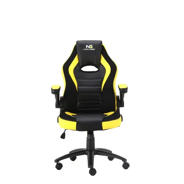 Nordic Gaming Charger V2 Gamer Stol. Forbedret udgave! Sort/Gul. Nordic Gaming Charger V2 Gamer Stol. Forbedret udgave! Sort/Gul.