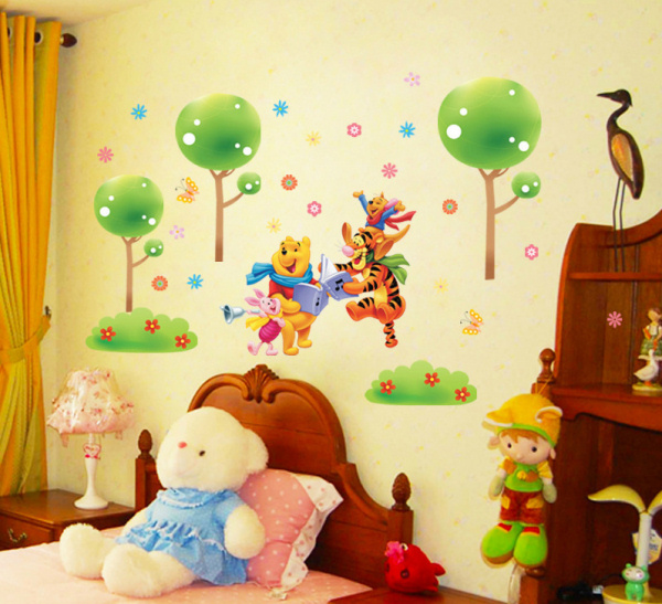 Sød wallsticker med Peter Plys der synger med vennerne. Sød wallsticker med Peter Plys der synger med vennerne. - Billede 6