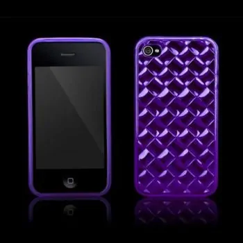 MORE Ultra Clear Polymer Jelly Case inkl skærmbeskyttelse. Lilla Mobil, PC og tablet tilbehør