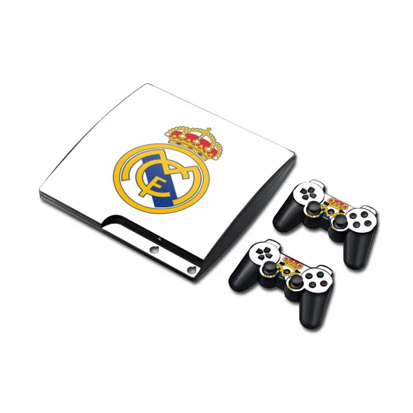 PS3 Slim skin til konsol og to controllere. Real Madrid. Mobil, PC og tablet tilbehør