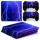 PS4 Pro skin til konsol og to controllere. Lynfyldt nattehimmel. Mobil, PC og tablet tilbehør