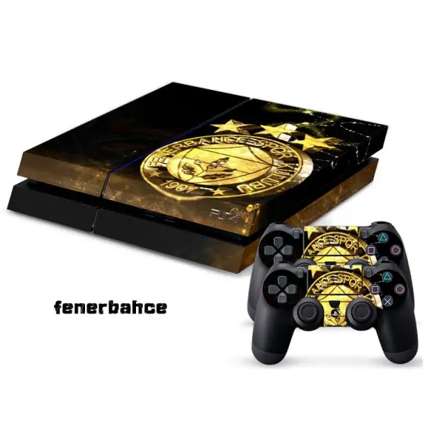PS4 skin til konsol og to controllere. Fenerbahce. Mobil, PC og tablet tilbehør