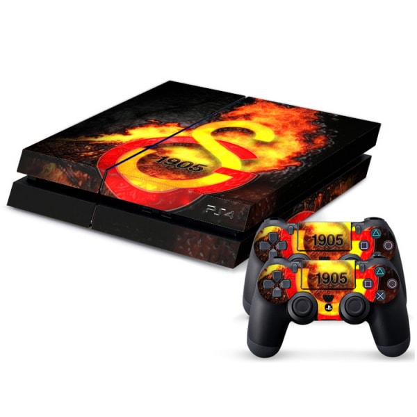 PS4 skin til konsol og to controllere. Galatasaray. Mobil, PC og tablet tilbehør