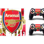 PS4 Slim skin til konsol og to controllere. Arsenal - Gunners. Mobil, PC og tablet tilbehør