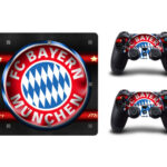 PS4 Slim skin til konsol og to controllere. Bayern Munchen. Mobil, PC og tablet tilbehør