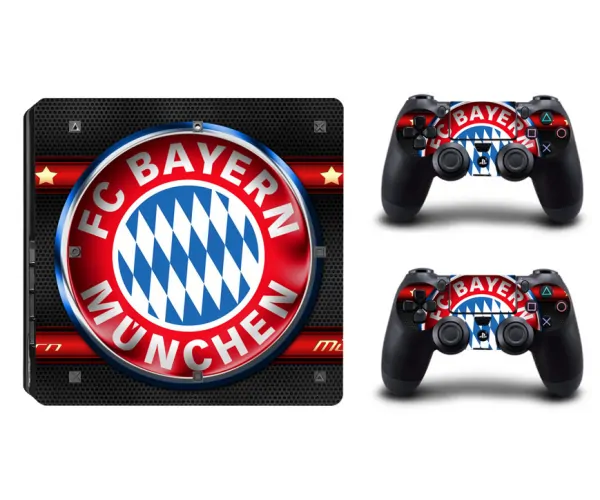 PS4 Slim skin til konsol og to controllere. Bayern Munchen. PS4 Slim skin til konsol og to controllere. Bayern Munchen.