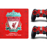 PS4 Slim skin til konsol og to controllere. Liverpool FC. Mobil, PC og tablet tilbehør