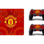 PS4 Slim skin til konsol og to controllere. Manchester United. Mobil, PC og tablet tilbehør
