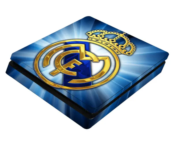 PS4 Slim skin til konsol og to controllere. Real Madrid. Blå. PS4 Slim skin til konsol og to controllere. Real Madrid. Blå. - Billede 2