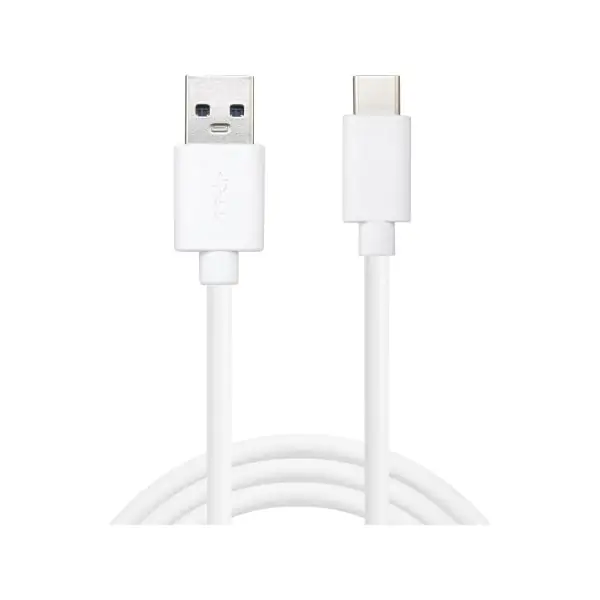 Sandberg USB-C 3.1 Han til USB-A 3.0 Han kabel. 1m. Hvid. Sandberg USB-C 3.1 Han til USB-A 3.0 Han kabel. 1m. Hvid.