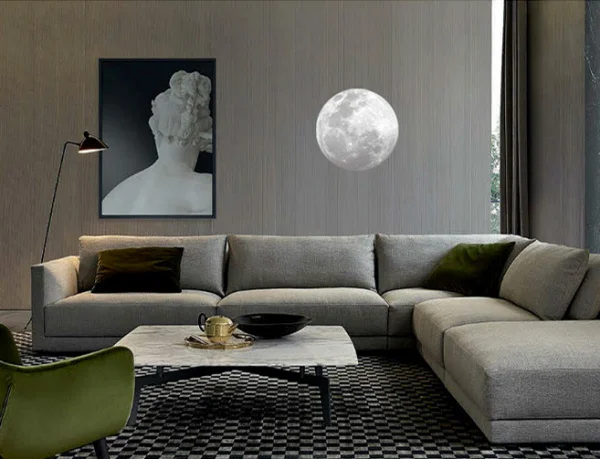 Flot selvlysende måne wallsticker. 11 cm. I love you. Flot selvlysende måne wallsticker. 11 cm. I love you. - Billede 4