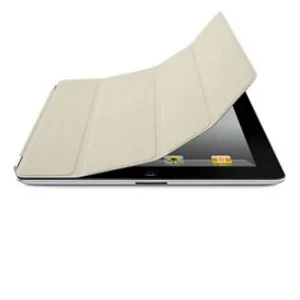 iPad 2 / iPad 3 / iPad 4 Smart cover til forsiden. Creme læder. iPad 2 / iPad 3 / iPad 4 Smart cover til forsiden. Creme læder. - Billede 3