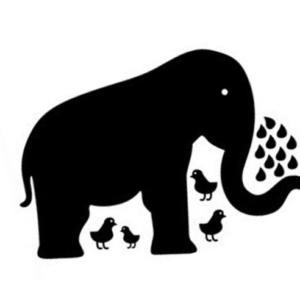 Stor elefant tavle. Wallsticker til kridt. 90x60cm Mobil, PC og tablet tilbehør