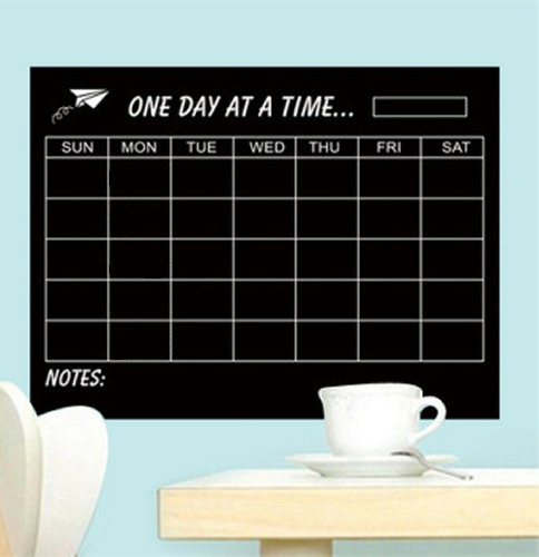 Wallsticker tavle. Ugekalender til kridt. Inkl kridt. 60x45cm. Wallsticker tavle. Ugekalender til kridt. Inkl kridt. 60x45cm.