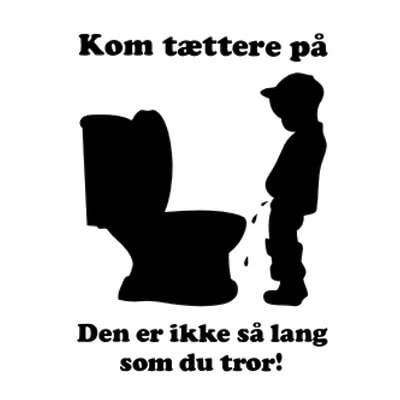 Sjov toilet wallsticker. Den er for kort. 26x35cm Sjov toilet wallsticker. Den er for kort. 26x35cm