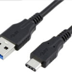 USB-C 3.1 Han til USB-A 3.0 Han kabel. 0.2m. Sort. Mobil, PC og tablet tilbehør
