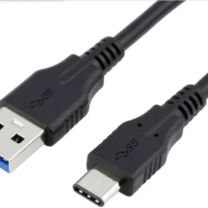 USB-C 3.1 Han til USB-A 3.0 Han kabel. 1.5m. Sort. Mobil, PC og tablet tilbehør