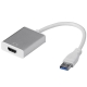 USB 3.0 til HDMI adapter. Silver. USB 3.0 til HDMI adapter
