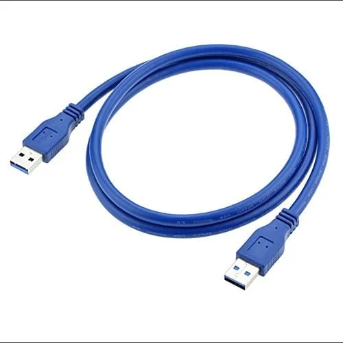 1m USB kabel 3.0. USB-A han / USB-A han. Blå. 1m USB kabel 3.0. USB-A han / USB-A han. Blå. - Billede 2
