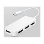 USB-C 3.1 Hub - 4-Porte (4xUSB 2.0). Hvid. Mobil, PC og tablet tilbehør