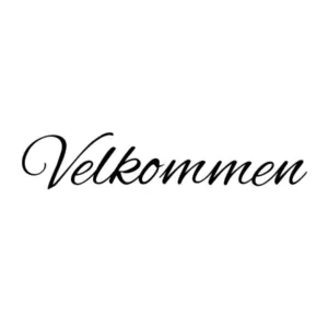 Velkommen wallsticker. Byd dine gæster velkommen. 15x90cm Mobil, PC og tablet tilbehør