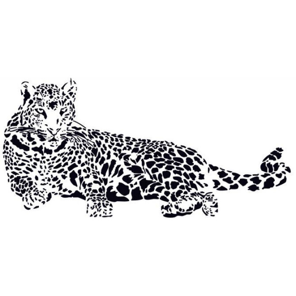 Leopard wallsticker. 110x52cm Mobil, PC og tablet tilbehør