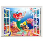 Den lille havfrue wallsticker. Vindue. 60x45cm. Mobil, PC og tablet tilbehør